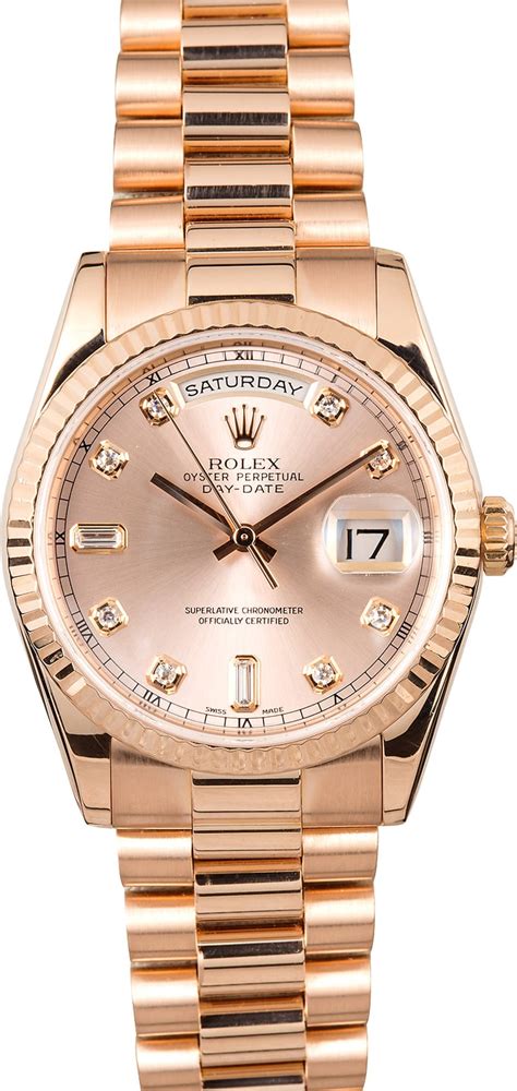 rolex day date president rose gold champagn|Rolex Day-Date 40 18 ct.